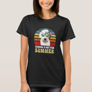 Camiseta Escolas Fechadas Para Verão Sealyham Terrier Cacho