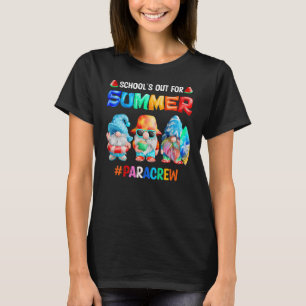 Camiseta Escolas Fora Para O Sumo De Gnomos Da Senhora Da T