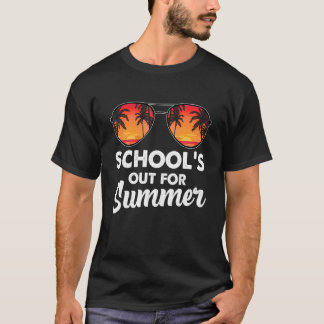 Camiseta Escolas Fora Para Professora De Verão No Dia Passa