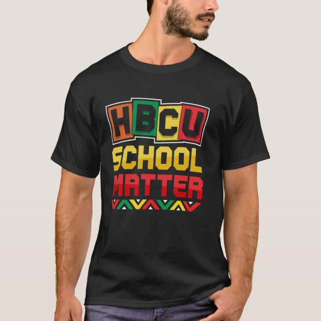 Camiseta Escolas HBCU Importam Graduado de Faculdade Preta  (Frente)
