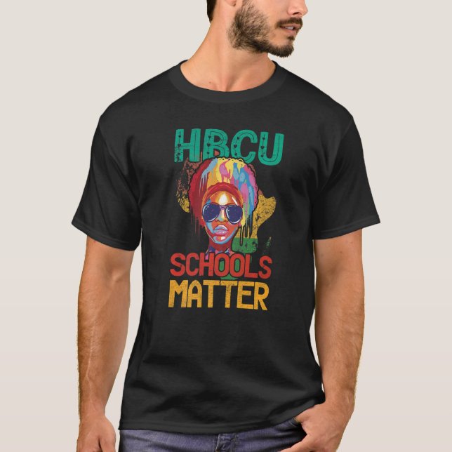 Camiseta Escolas HBCU Importam Para Orgulho da América Afri (Frente)