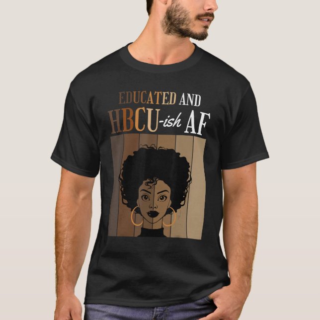 Camiseta Escolas Históricas Negras Educadas E De HBCU - HBA (Frente)