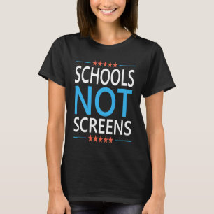 Camiseta Escolas Não Telas Anti Cotações de Aprendizado Vir