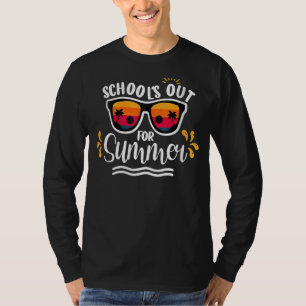 Camiseta Escolas Para Óculos De Sol Vintage De Verão Para T