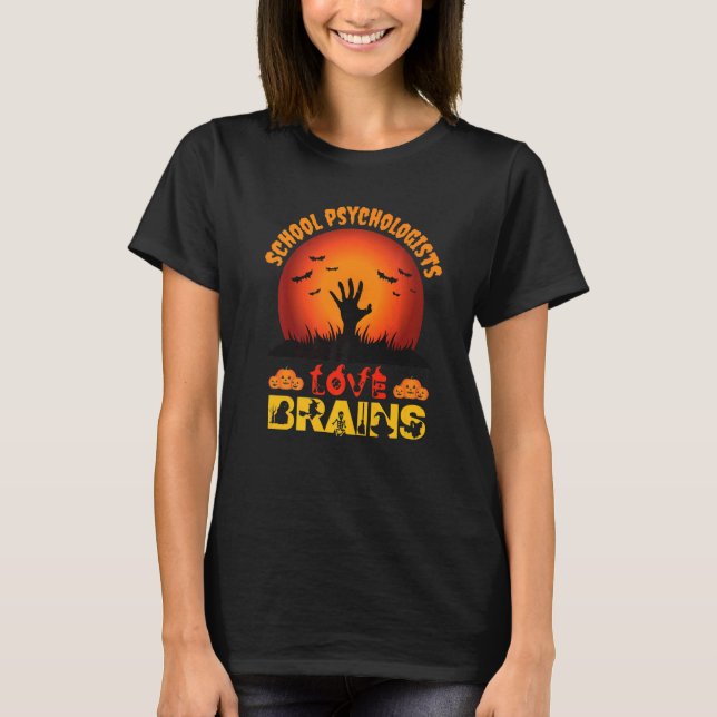 Camiseta Escolas Psicólogos Adoram Cérebros (Frente)