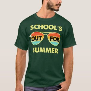 Camiseta Escolas Saídas Para O Verão De Óculos De Sol De Ve