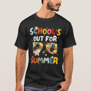 Camiseta Escolas Saídas Para O Verão Retroativo No Dia Pass