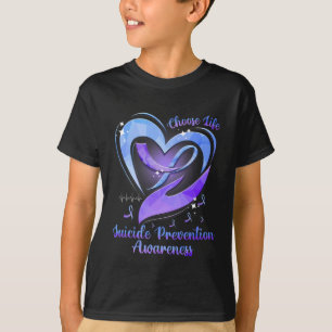 Camiseta Escolha a Consciência da Prevenção ao Suicídio