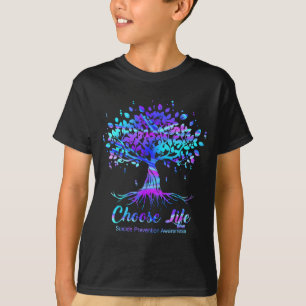 Camiseta Escolha a consciência de prevenção de vida vida gr