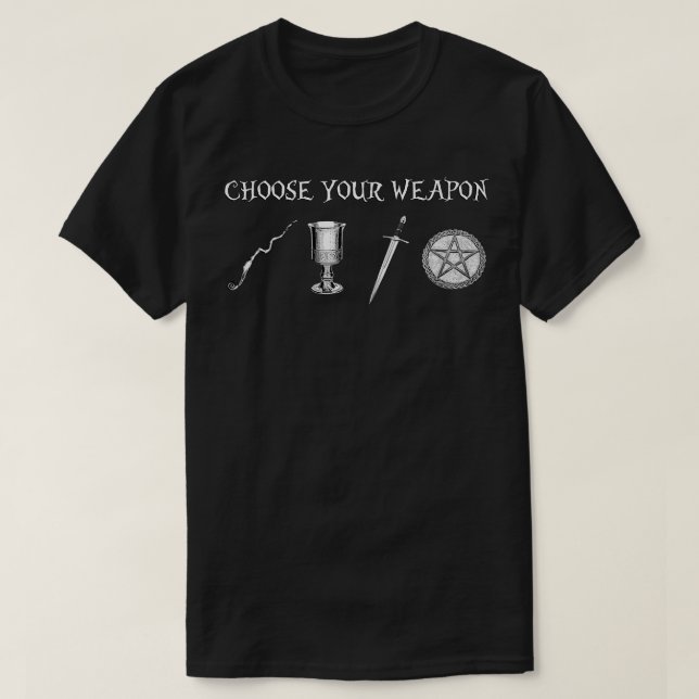 Camiseta Escolha a sua arma (Frente do Design)