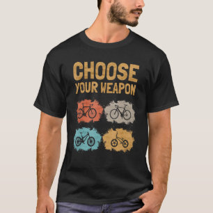 Camiseta Escolha a sua arma, motocicleta B