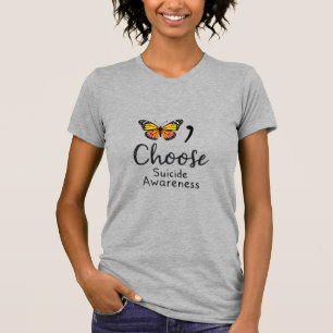 Camiseta Escolha a vida suicídio Consciencialização Colorid