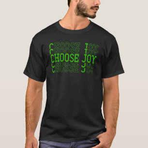 Camiseta Escolha Alegria Inspirador Retro Conforto Saúde Me