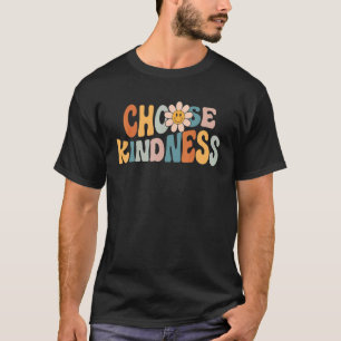 Camiseta Escolha bondade Retro Groovy Daisy Seja gentil Ins