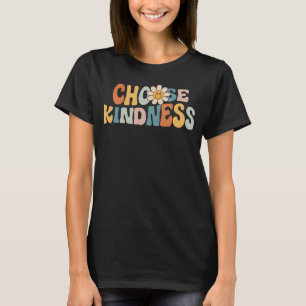 Camiseta Escolha bondade Retro Groovy Daisy Seja gentil Ins