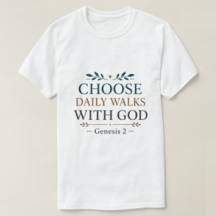 Camiseta Escolha Citações da Fé Cristã Diários Caminhada co