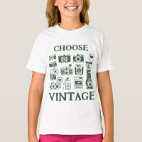 Escolha Colagem de Câmera Retro Vintage para Crian