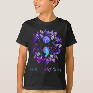 Camiseta Escolha Continuar Prevenção à Conscientização do S
