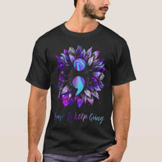 Camiseta Escolha Continuar Prevenção à Conscientização do S