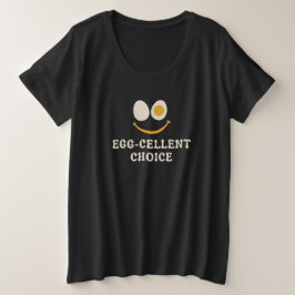 Camiseta Escolha Excelente Piada de Ovo Divertida
