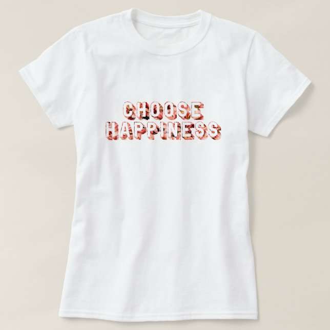 Camiseta Escolha Felicidade 7 (Frente do Design)