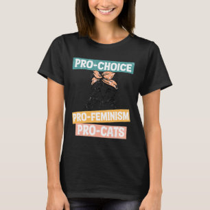 Camiseta Escolha Feminista Cat Mãe Direitos Reprodutivos Pr