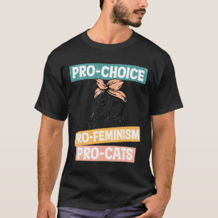 Camiseta Escolha Feminista Cat Mãe Direitos Reprodutivos Pr