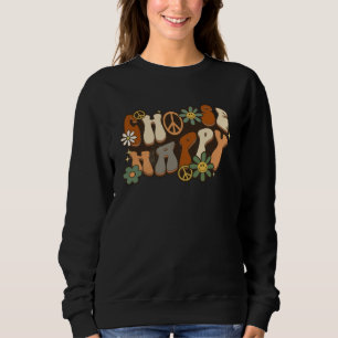 Camiseta Escolha Flor de Margarida Sinal de Paz Feliz Retro