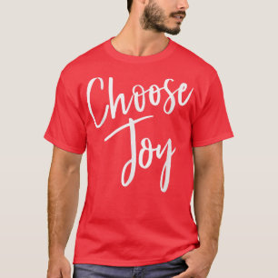 Camiseta Escolha Joy Christian Faith Interesse Inspiraciona