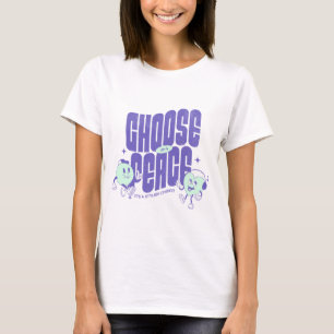 Camiseta Escolha Joy Peace Cute Inspirational