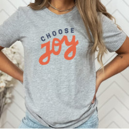 Camiseta Escolha Joy Retro Inspirational Christian