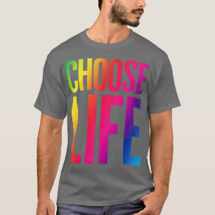 Camiseta Escolha Life Vintage Retro 80s Engraçado