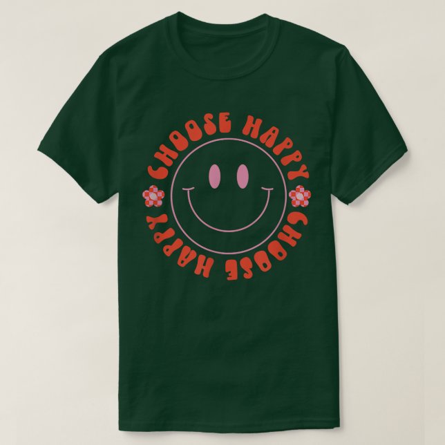 Camiseta Escolha mulheres felizes sorriem sorrindo face fel (Frente do Design)