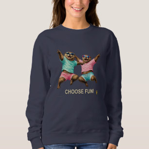 Camiseta Escolha o Duo de Lontra Divertido