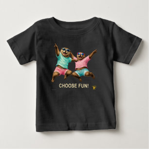 Camiseta Escolha o Duo de Lontra Divertido