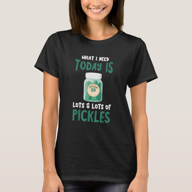 Camiseta Escolha o que eu preciso de pepino de Comida de pi (Frente)