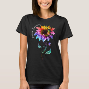 Camiseta Escolha o tipo de autismo Sensibilização Sunflower