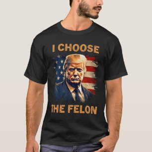 Camiseta Escolha Os Felon 2024 Homens Patriotas Republicano