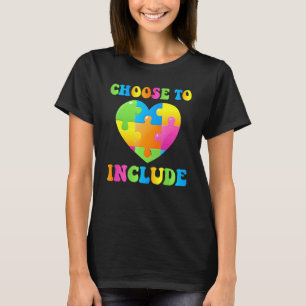 Camiseta Escolha Para Incluir O Autismo Sensibilizar O Chá 