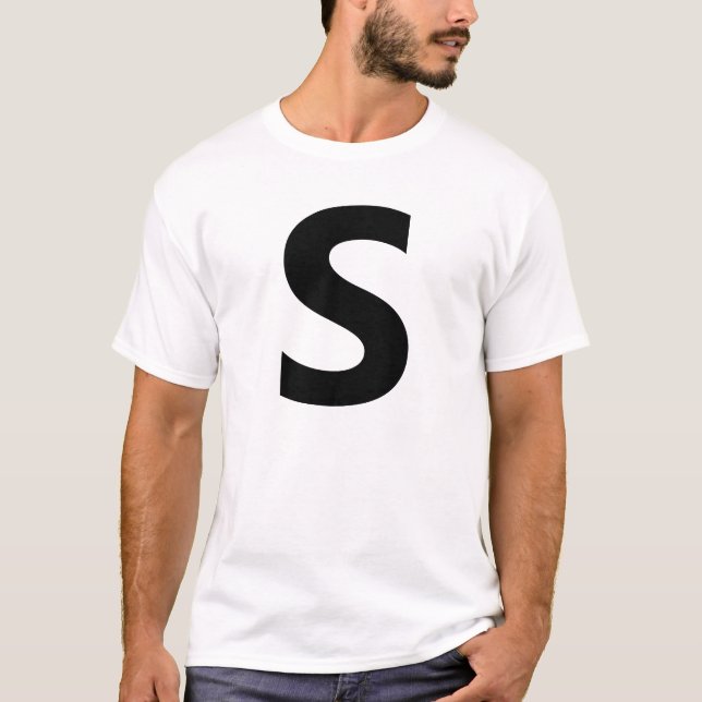 Camiseta Escolha Qualquer Letra | Fonte: Open Sans Condense (Frente)