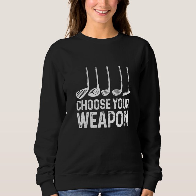Camiseta Escolha seu Golfe de Golfe de Arma (Frente)