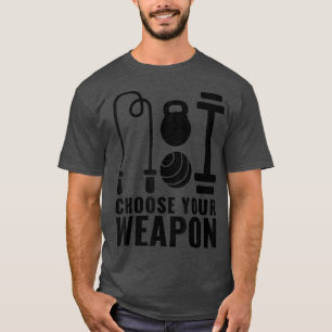 Camiseta Escolha seu kit de trabalho do gim de armas
