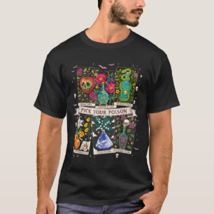 Camiseta Escolha Seus Veneno Divertido Bebida Me Poções Fel