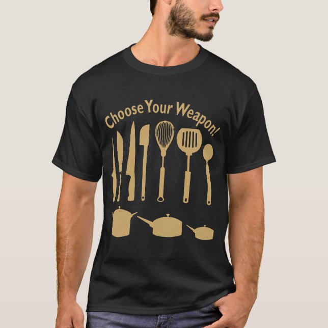 Camiseta Escolha Sua Arma! (Frente)