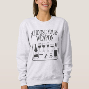 Camiseta Escolha Sua Arma Engraçado Bebê-Lo-De-Vinho