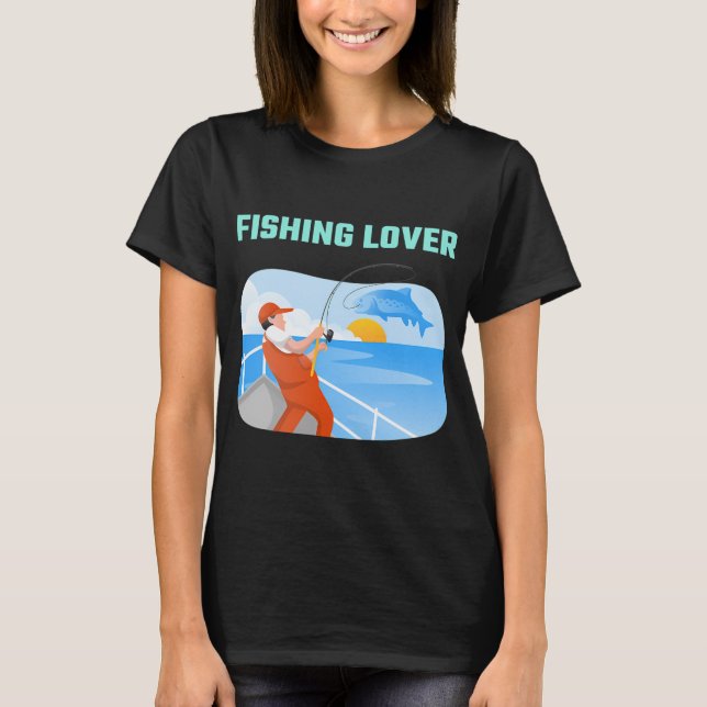 Camiseta Escolha Sua Isca de Pesca Dizer 07 Adesivo (Frente)