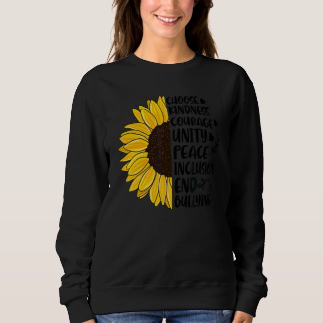 Camiseta Escolher gentileza Coragem Unidade de Paz de Unida (Frente)