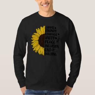 Camiseta Escolher gentileza Coragem Unidade de Paz de Unida