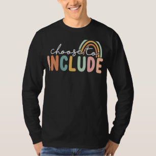 Camiseta Escolher Incluir Para Professor de Autismo Educaçã