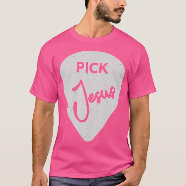 Camiseta Escolher Jesus, Guitarrista Cristão (Frente)